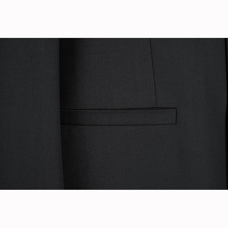 Shenrun Nieuwe Heren Chinese Tuniekpakken Slim Fit Opstaande Kraag Mao Pak Jasje Zwart Bruiloft Bruidegom Prom Kostuum Feest Witte Knopen