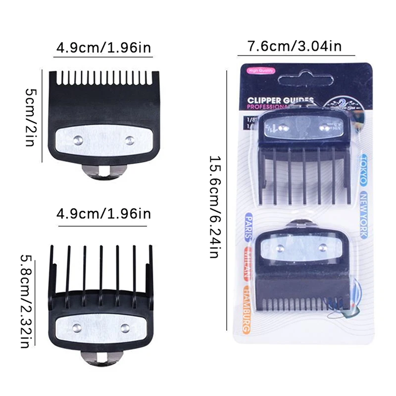 2 قطعة مرفق متوافق 1.5 مللي متر 4.5 مللي متر مقص الشعر الحرس دليل أمشاط المتقلب أدوات القطع أدوات التصميم #6