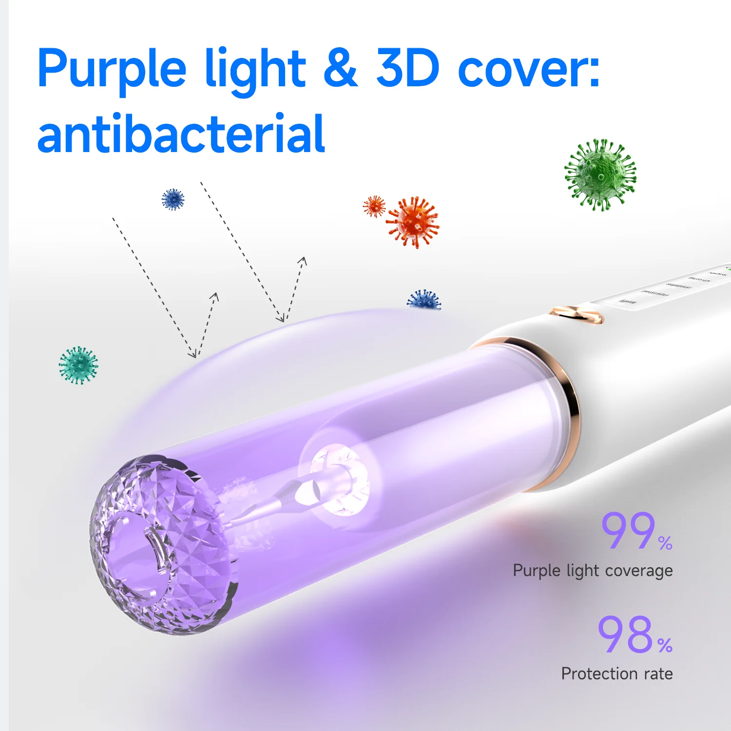 Hundezahnstein-Entferner für die Zahnreinigung, elektrische Zahnbürste mit LED-Licht, 5 einstellbare Modi, sicheres Zahnpflegegerät für Hunde – Detail 5