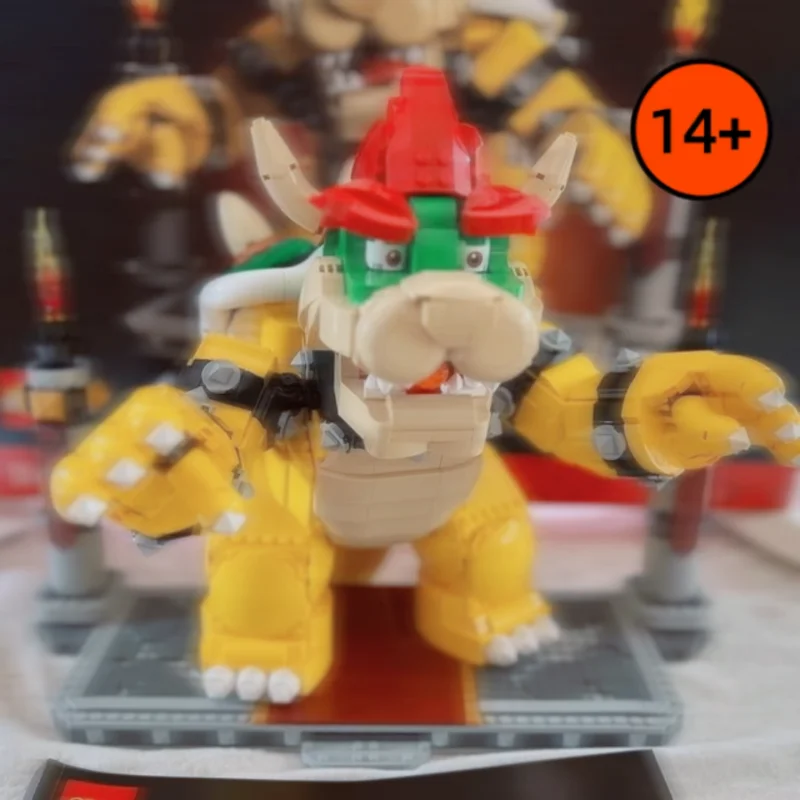 

2807PCS MOC-71411 Popular Games Castle Showdown Super Mighty Bowser Boss Building Blocks Model Toys Birthday Party Gifts