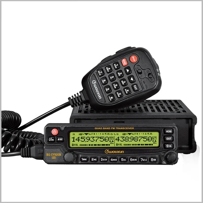 Wouxun KG UV920R (III) Mobile Base Radio Dual System Speaker Band Display Cross Bands Repeater Voice scrambler Remote Control