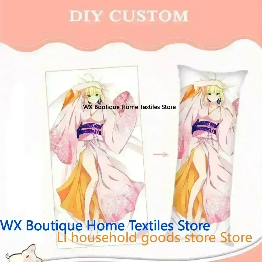 Anime dakimakura Honkai Star Rail Lingsha Fodera per cuscino per biancheria da letto personalizzata fai-da-te