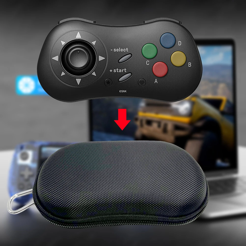 

Жесткий чехол из ЭВА, противоударная дорожная сумка для переноски, сумка для переноски на молнии с защитой от царапин для игрового контроллера 8Bitdo NEOGEO/8Bitdo M30