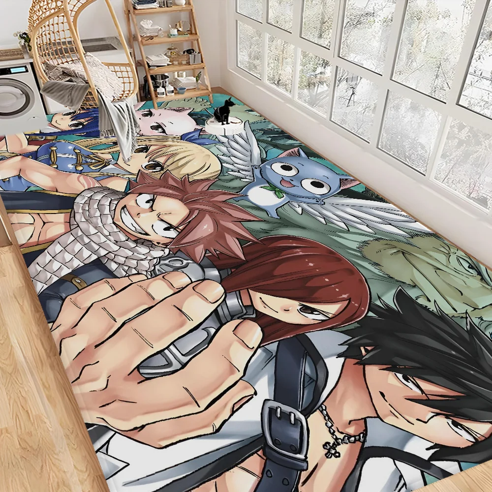 

Cartoon F-Fairy Tail Bathroom Mat Retro Multiple Choice Living Room Kitchen Rug Non-Slip Bedside Mats