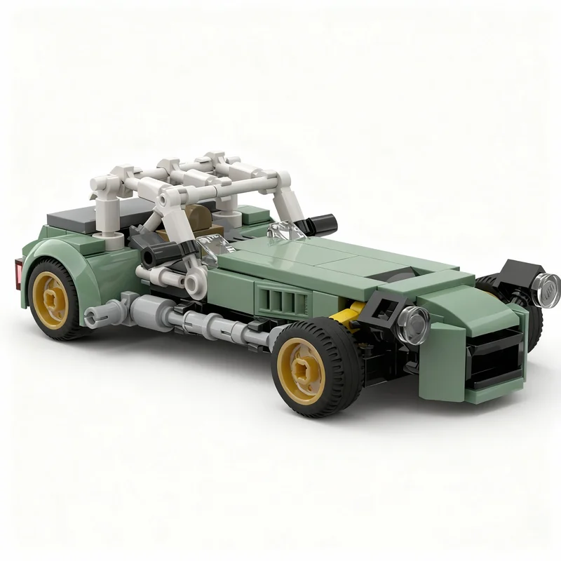 195 elementów MOC City Champions Caterham Seven Cup Model Klocki Konstrukcyjne Zabawki DIY Prezenty Świąteczne Kreatywny Pomysł Edukacja