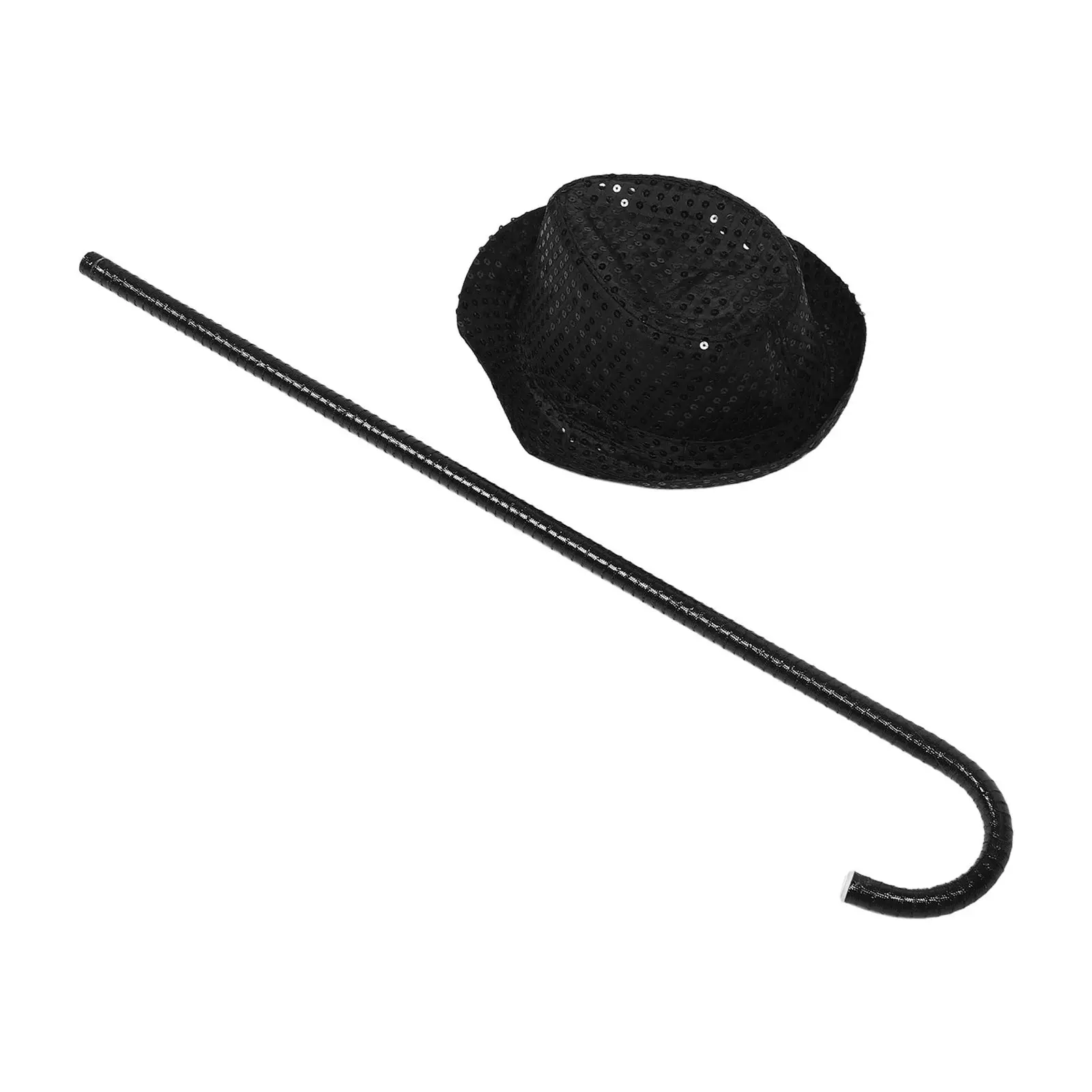 

Детский джазовый танцевальный набор: легкий пластиковый трость-тростька, черный цилиндр, реквизит для сценических выступлений, вечеринок, косплея, для уверенности в себе