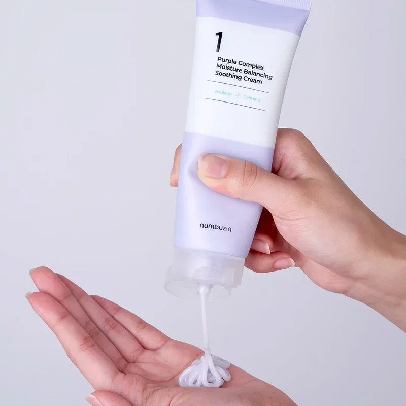 Numbuzin NO.1 Purple Complex Moisture Balancing Soothing Cream 100ml Hydration Regulates Water-oil Balance Korea Face Skin Care