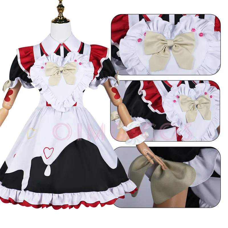 NEEDY GIRL OVERDOSE Rain KAnge Cosplay Costume Maid costume Carnival Uniform Anime Halloween Costumes Women Game