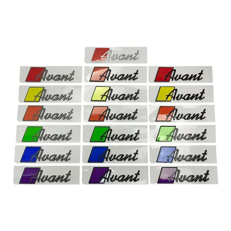 ABS Car Stickers for Avant Logo A3 A4 A5 A6 A7 A8 Q5 Q3 Q7 Q8 TT R8 Rear Trunk Emblem Badge Decals Refitting Decoration