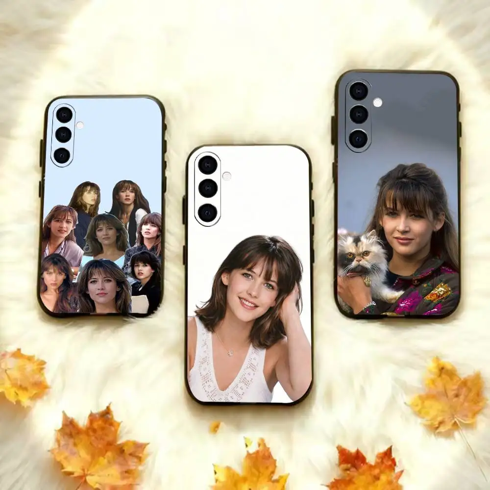 French Rose S-Sophie Marceau  Phone Case For Samsung Galaxy A20,A21s,A22,A31,A32,A52,A53,A72,73,A80 Black TPU Soft Case