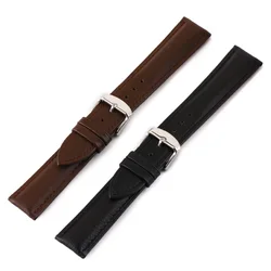 Black Brown Nappa Pattern Leather Watch Band with Spring Bar Watch Accessories Wholesale 12mm 14mm 16mm 18mm 20mm 22mm 24mm