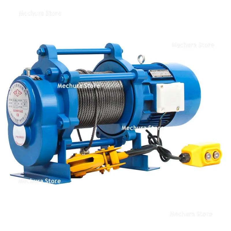 Electric Multifunctional Hoist Winch 1T 2T 220V/380V Portable Lifting Crane Hoist Home Construction & Building Renovation JT40