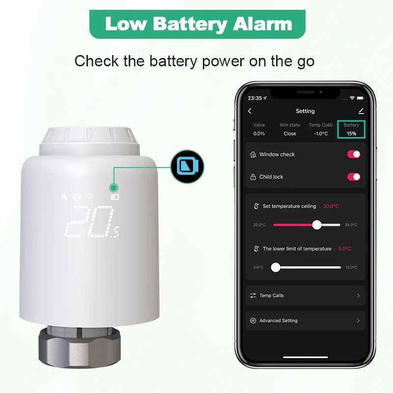 Válvulas de actuador de radiador termostático, cabezal de radiador inteligente, controlador de temperatura programable, Tuya, Wifi, Alexa, Google