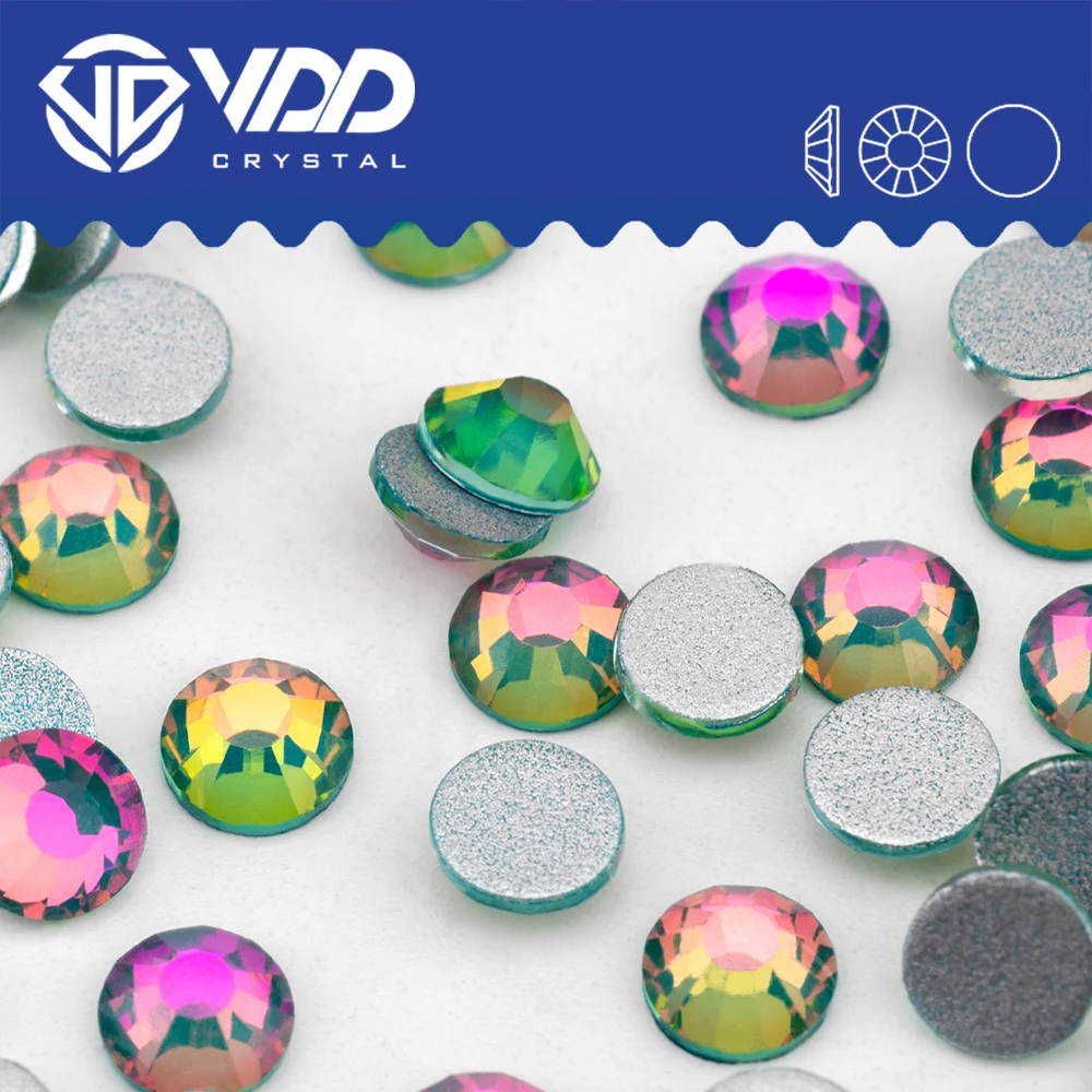 VDD 418 Galaxy-Moss Nicht-Hotfix Strass-Steine Hochwertige Glaskristalle Flache Strass-Steine YZ-418 – Detail 1