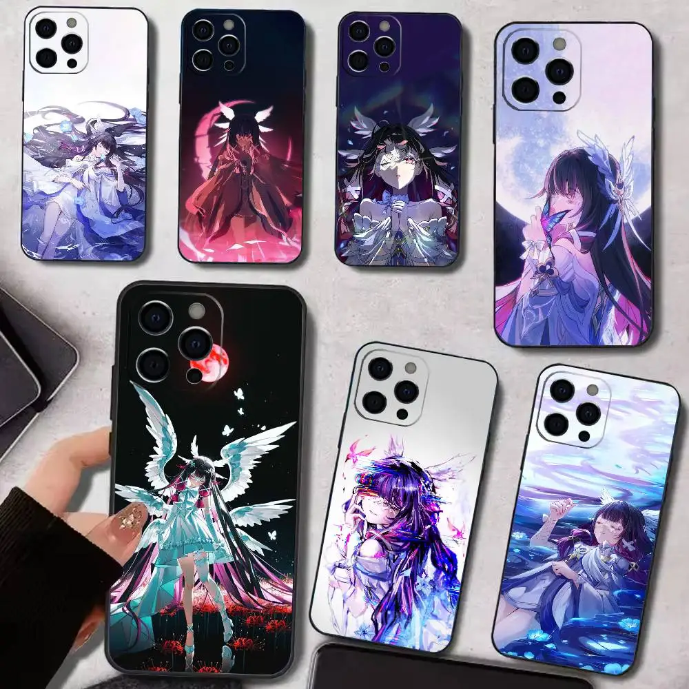 

G-Genshin Impact Columbina Phone Case Silicone Soft For IPhone 17 16 15 14 13 12 11 X XR Plus Pro Max Plus