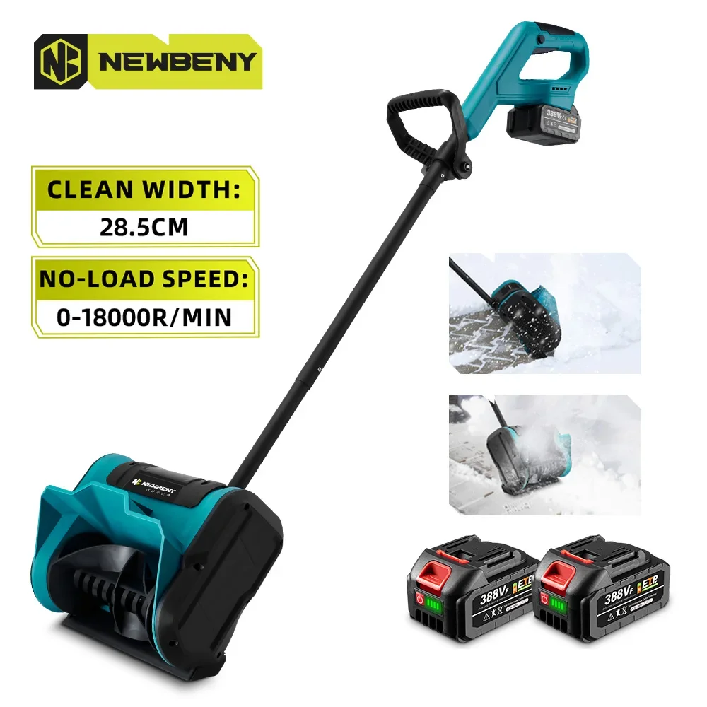 NEWBENY Electric Foldable Snowplow Cordless Efficient Snow Sweeper Snow Shovel Clean Street Courtyard For Makita 18V-21V Battery