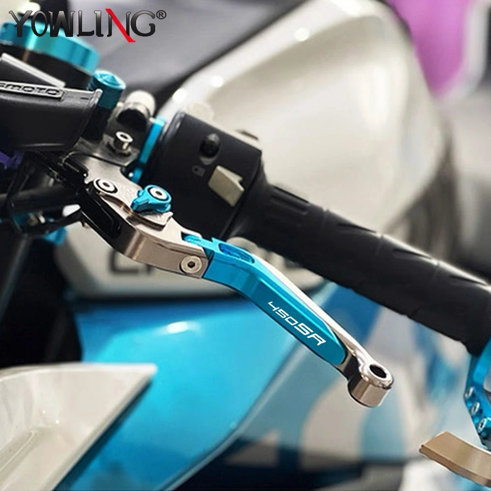 

Для CFMOTO CF MOTO 450SR 450SS 450SRS 2022-настоящее время мотоцикла, регулируемый выдвижной рычаг тормозной муфты, ручки, концы руля
