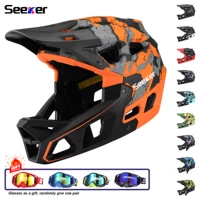 Casco de bicicleta de montaña Seeker Mtb, casco completo ligero y transpirable para descenso, cascos de ciclismo para hombres y mujeres adultos al aire libre