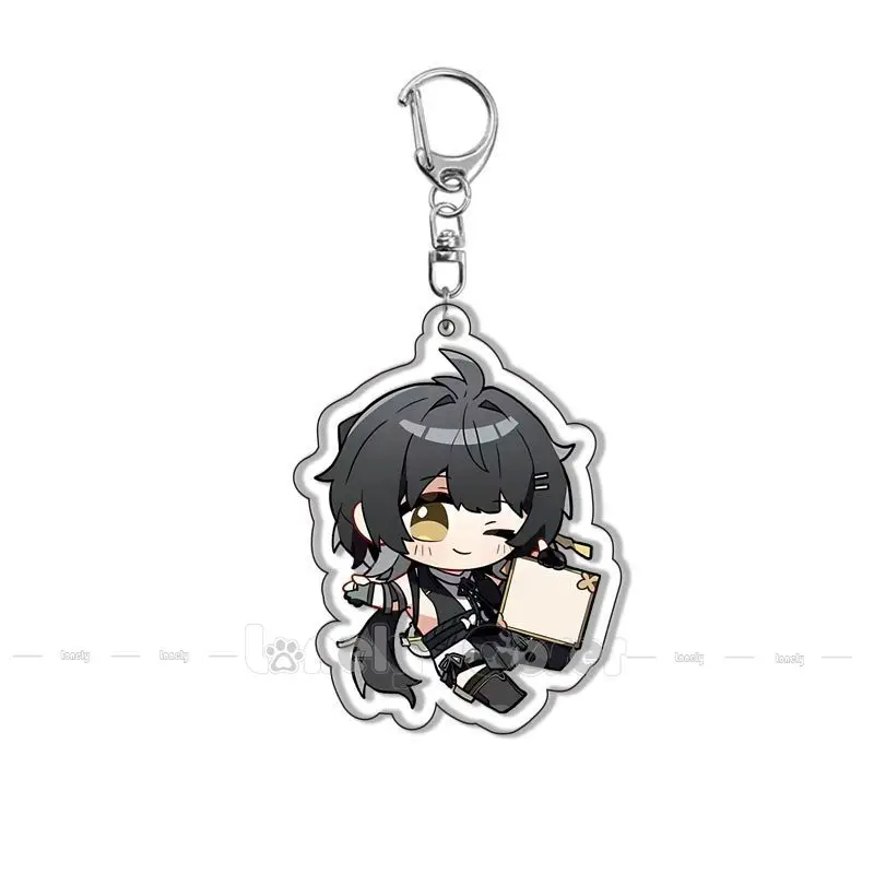 Game Wuthering Waves Keychains Rover Chixia Yangyang Danjin Cosplay Accessories Keychain Acrylic Keyring Pendant Key Chain Gift