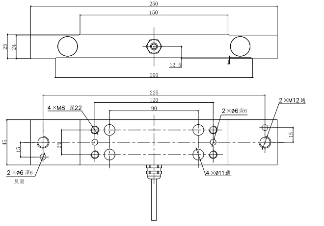 X-X-D200 Force gauge high precision compression load cell weighing system