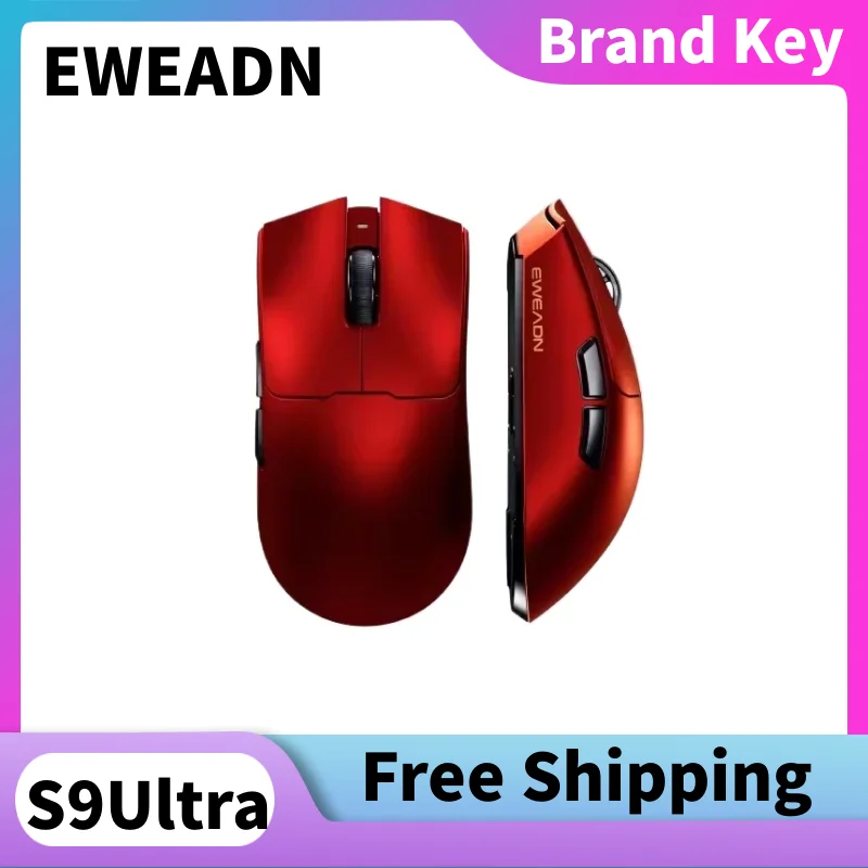 

EWEADN S9 ProS9 Ультра-легкая беспроводная игровая мышь PAW3395/395026k/30K DPI Ringo/Kaihua Механические переключатели Мышь