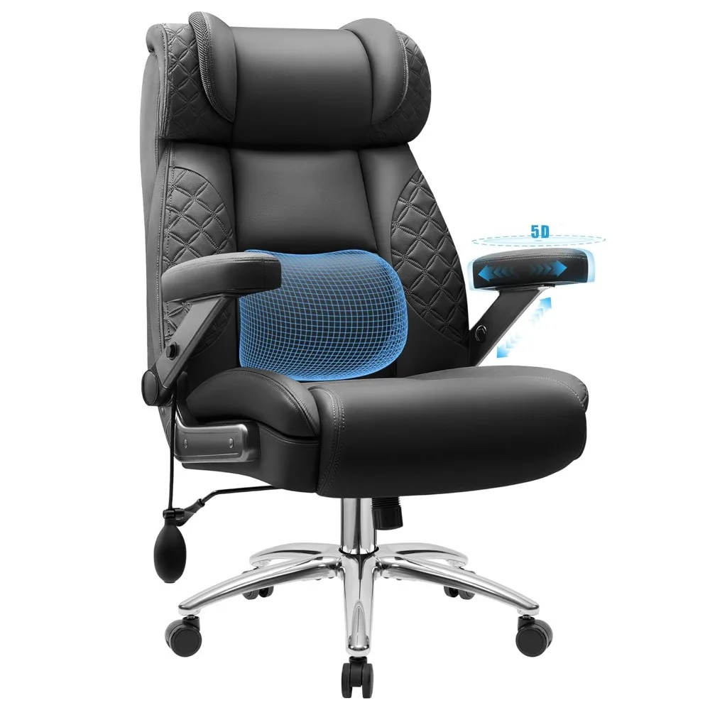 Office Chair Big and Tall, Desk Computer Chair for Heavy People, Oversized Executive Gaming Chair, Extra Wide, Customized