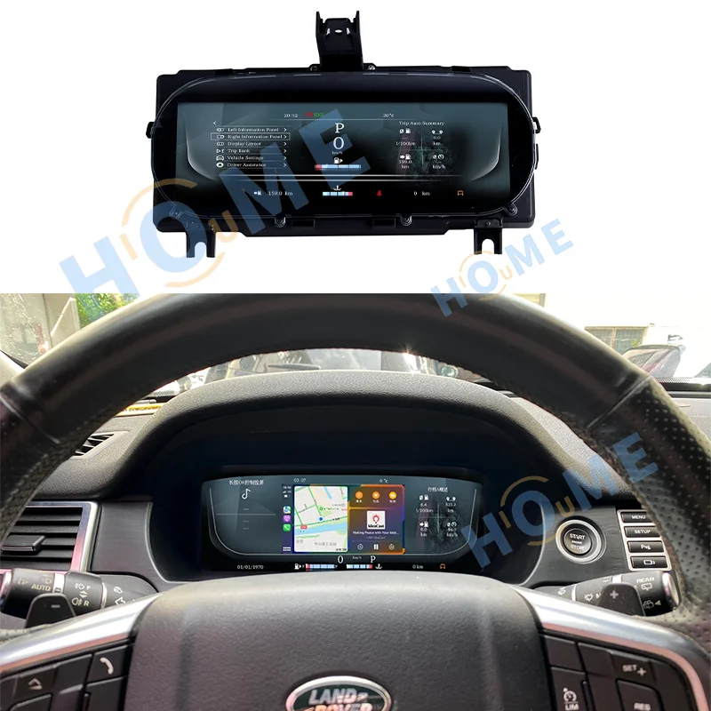 

LCD Digital Cluster Instrument Panel Carplay for Range Rover Discovery Sport SpeedoMeter LCD Dashboard Modification Smart Linux