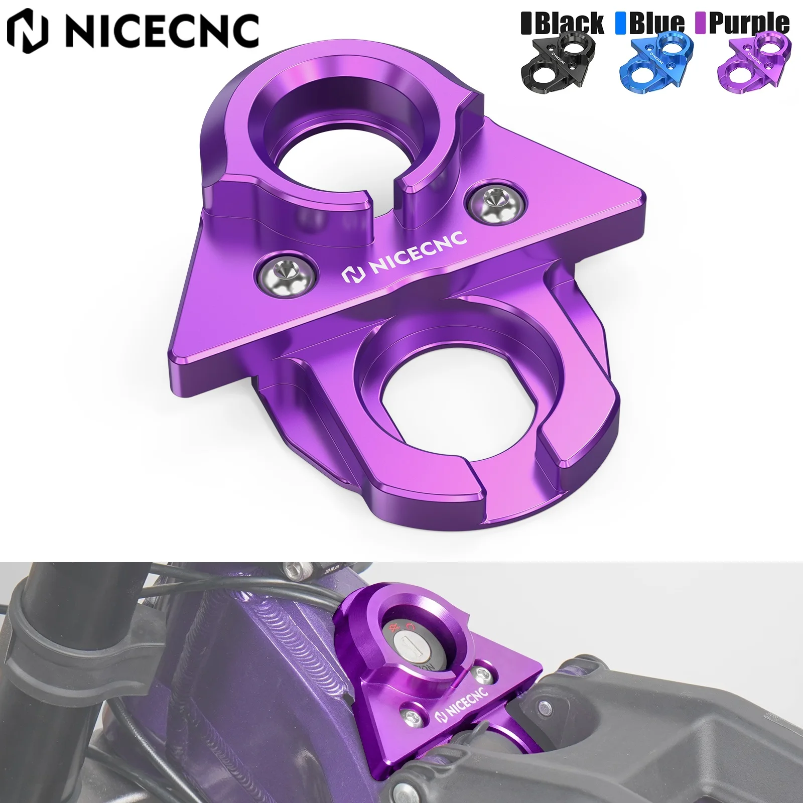 NICECNC For 2025 2024 2023 Surron Light Bee X Surron Electric Bike Ignition Key Switch Plate Cover For Sur-Ron Light Bee X L1E
