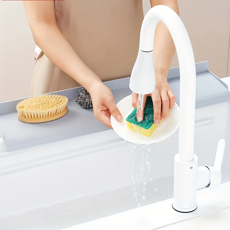 Silicone Water Retaining Board Kitchen Water Retaining Board Countertop Splash Water Retaining Pad Wash Basin Sink Edge