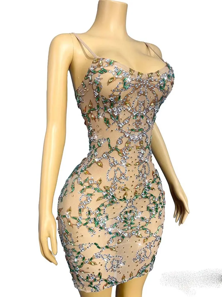 Wysokiej jakości sukienka z siateczki z seksownymi ramiączkami, wykonana metodą hot stamping, nowa kolekcja 2025, modna odzież damska na zamówienie.