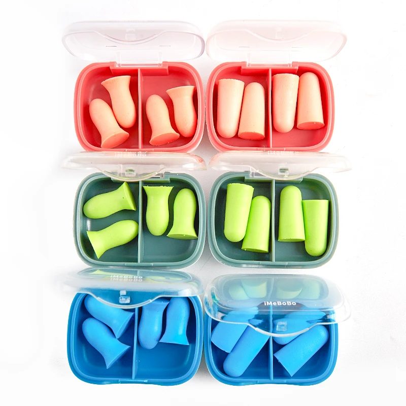 Ear Plugs Tapones Oido Ruido Earplugs Noise Reduction Sleep Oordoppen Sleeping Earplugs Filter For Ears Soft Sponge Soundproof