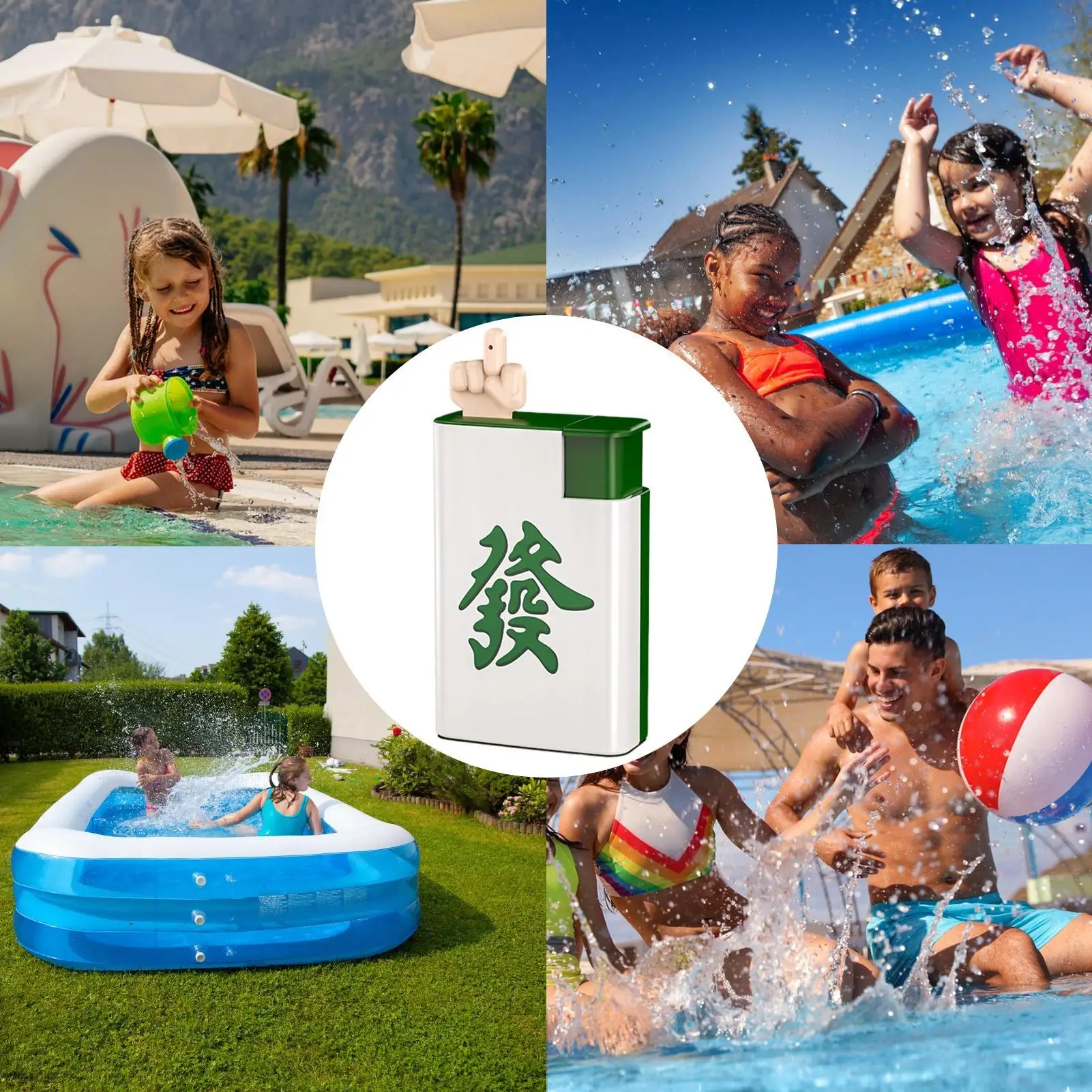 ألعاب لعب مائية من نوع الضغط للأطفال الصغار لعبة إشعال الرش مع تصميم جونغ المزحة نكتة السباحة الصيفية في الهواء الطلق