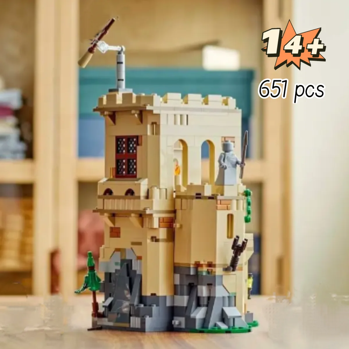 

Большая распродажа 76447, летающие уроки, замок, строительные блоки, модель кирпича, 651 шт., волшебные игрушки для детей и взрослых, подарки на Рождество и день рождения