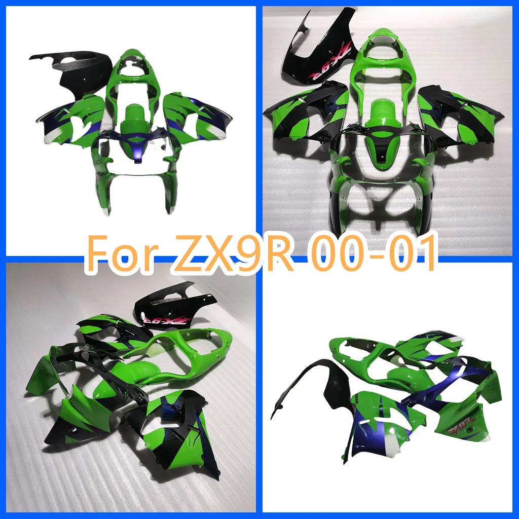 New ABS Motorcycle Fairings Kit Fit for Kawasaki 2000 2001 ZX9R 00 01 ZX-9R Bodywork Set 100% Fit Injection Mold Free Custom