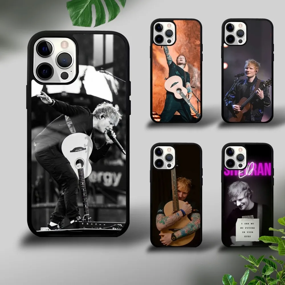 Male Pop Singer E-Ed-S-Sheeran Phone Case For iPhone 16 15 14 13 12 11 Pro Xs Max Mini Plus Celulares Hard Funda