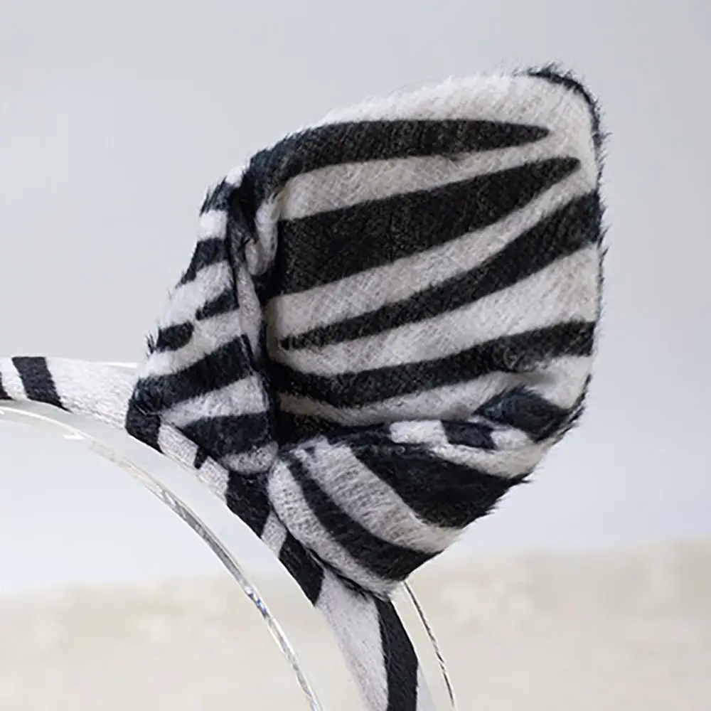 Animal Ears Kid Costume Headband Stripes Design Costume Accessories Hairband Cartoon Zebra Ears Headband Stage Performance