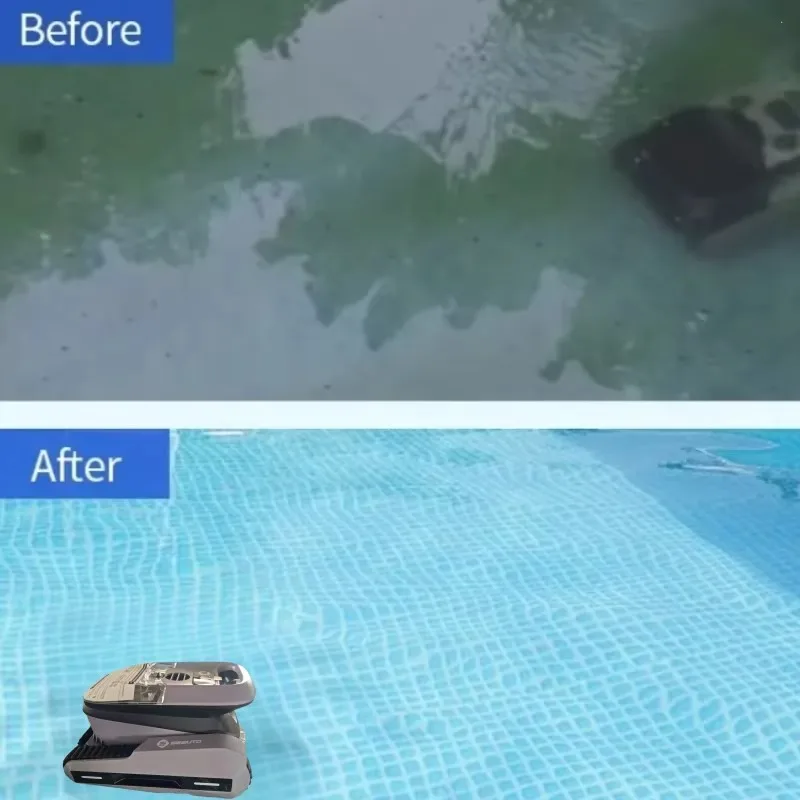 Swimming Pool Vacuum Cleaning Robot Intelligent Wireless Swimming Pool Robot Automatic Cleaner