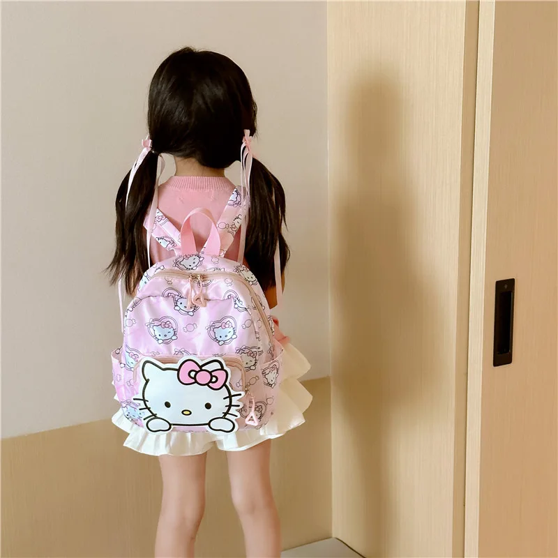 

Детские сумки Sanrio Hello Kitty, милый рюкзак с героями мультфильмов для мальчиков и девочек, детский рюкзак, кавайная школьная сумка