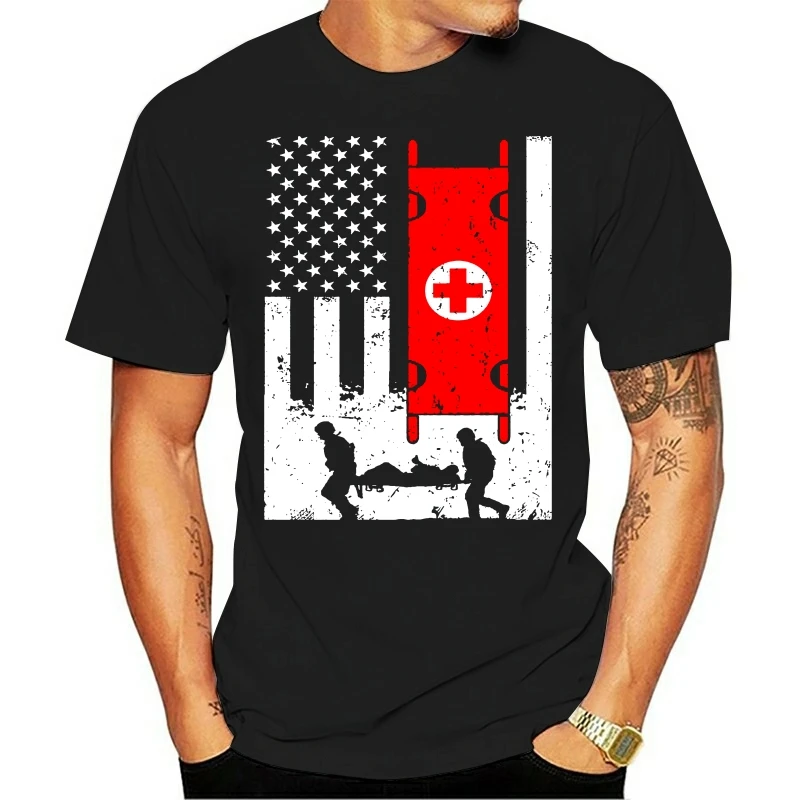 Men T Shirt Combat Medic Flag Women t-shirt