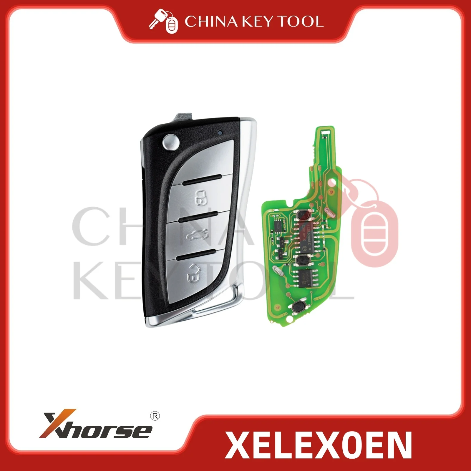 

Xhorse Super Remote Flip 3 Buttons for Toyota/Lexus Type with Super Chip Inside XELEX0EN