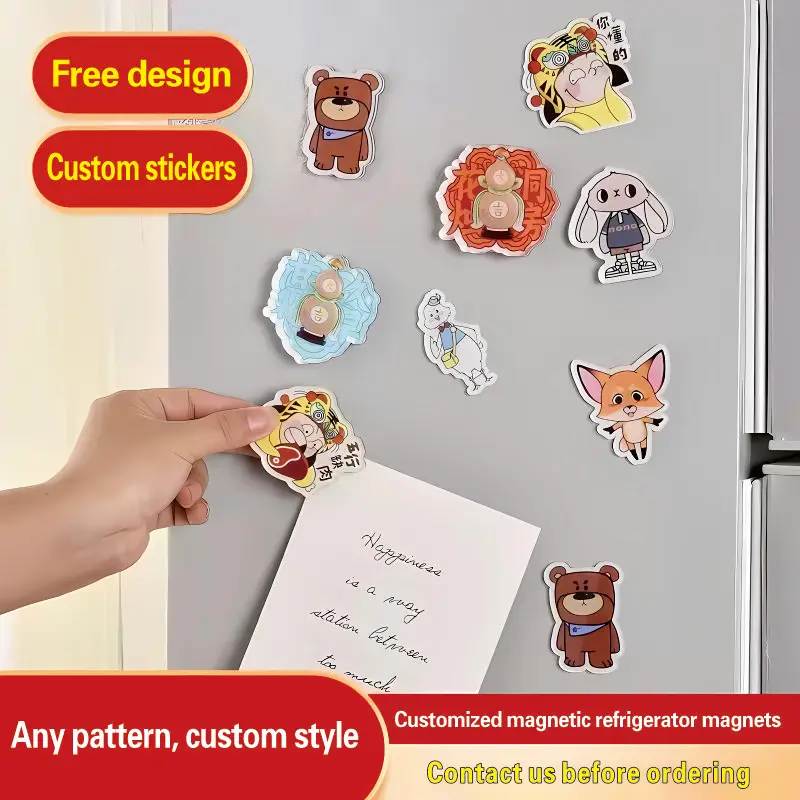 

Акриловые магниты на холодильник, магнитные наклейки с героями мультфильмов, акриловые наклейки специальной формы