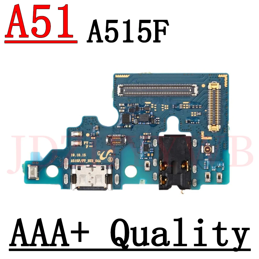 USB Charge Port Jack Dock Connector Charging Board For Samsung Galaxy A51 SM-A515F Motherboard Main Flex Cable