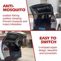 New Car Tailgate Screen Window Self-Driving Tour Mosquito-Proof Insect-Proof Net Bag Outdoor Camping Ventilation Trunk Mesh Cove