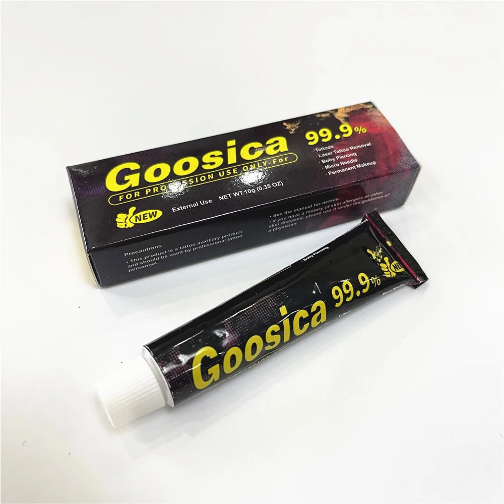 

Высший 99,9% Goosica Before Tattoo Cream для микроблейдинга Перманентный макияж Тела Подводка для бровей Губы Арт 10 г