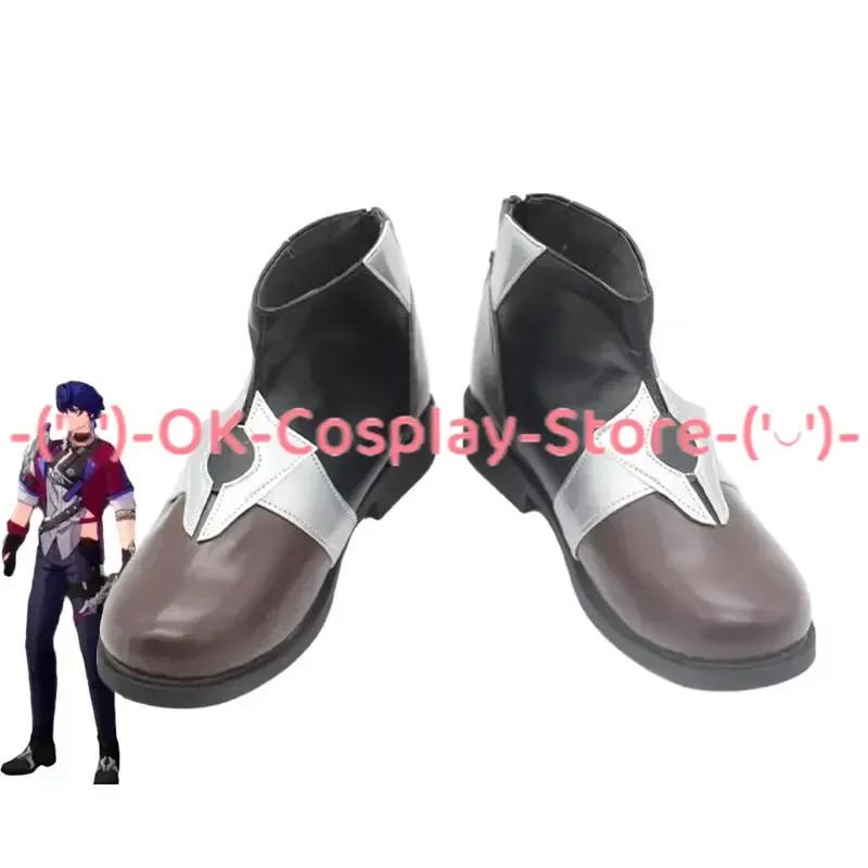 

Game Honkai Star Rail Sampo Koski Cosplay Shoes PU Leather Shoes Halloween Party Boots Cosplay Prop Custom Made