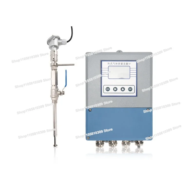 Split Thermal Gas Mass Flowmeter, Air Oxygen, Argon, Coal-fired Gas, Nitrogen, Natural , Compressed Air