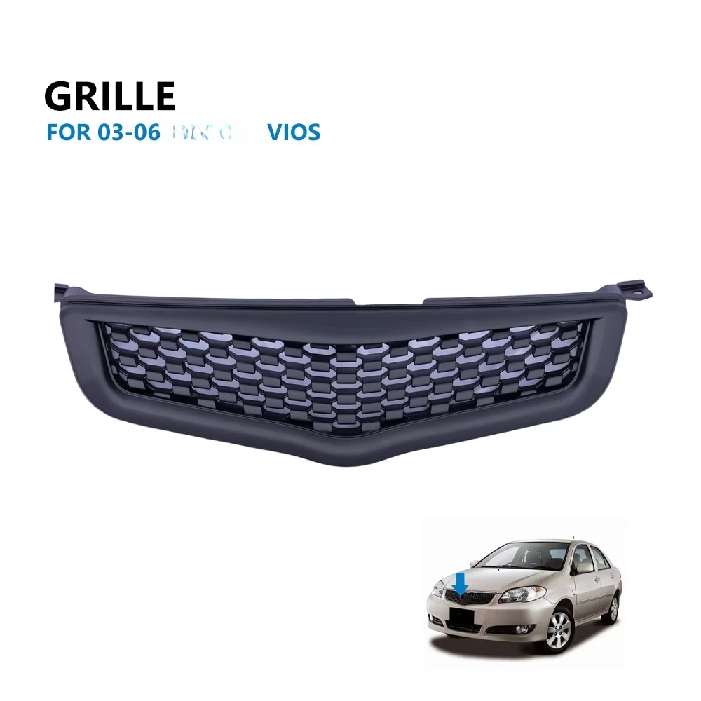 High Quality Car Front Bumper Lower Grille ABS Front Bumper Grille for Vios 2003-2006