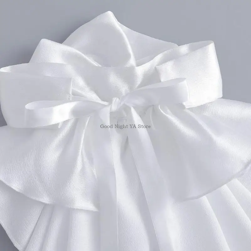 ياقة صناعية فيكتورية، ياقة قابلة للإزالة، إكسسوار أنيق لأزياء التنكرية، قطعة عنق للنساء لفساتين حفلات الكوكتيل #3