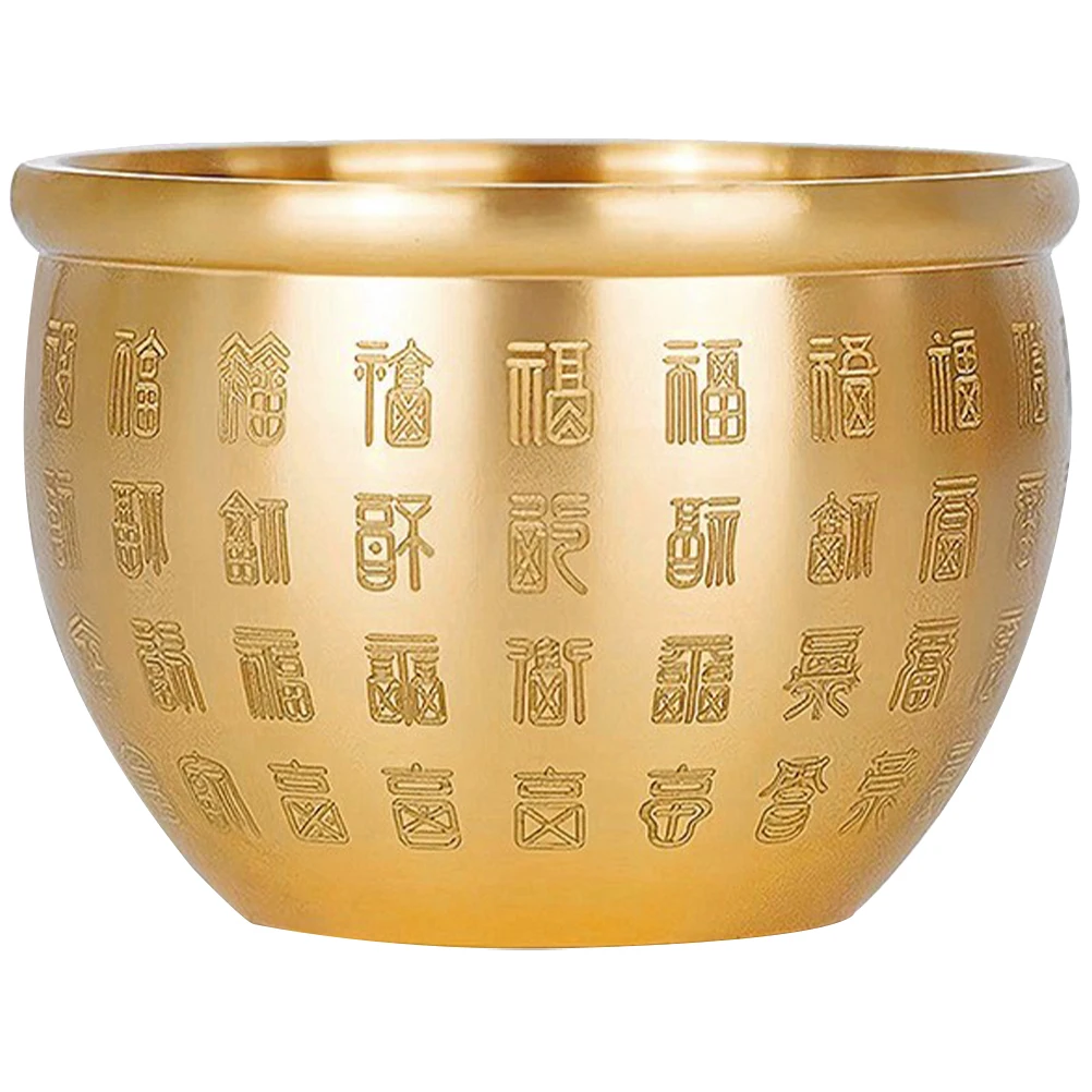

Brass Hundred Bonuses Desktop Decoration Small Copper Chinese Style Wealth Tiny Offering Decorative Fortune Tabletop Adornment