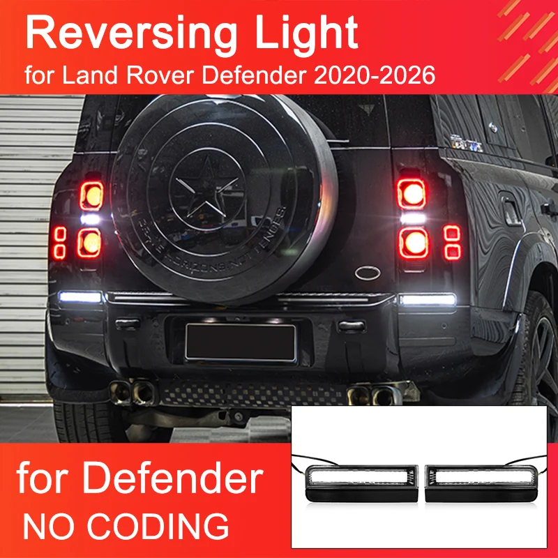 LED Reversing Light for Land Rover Defender 90 110 2020-2026 Brake Light Dynamic Turning light High Light Rear Bumper Light